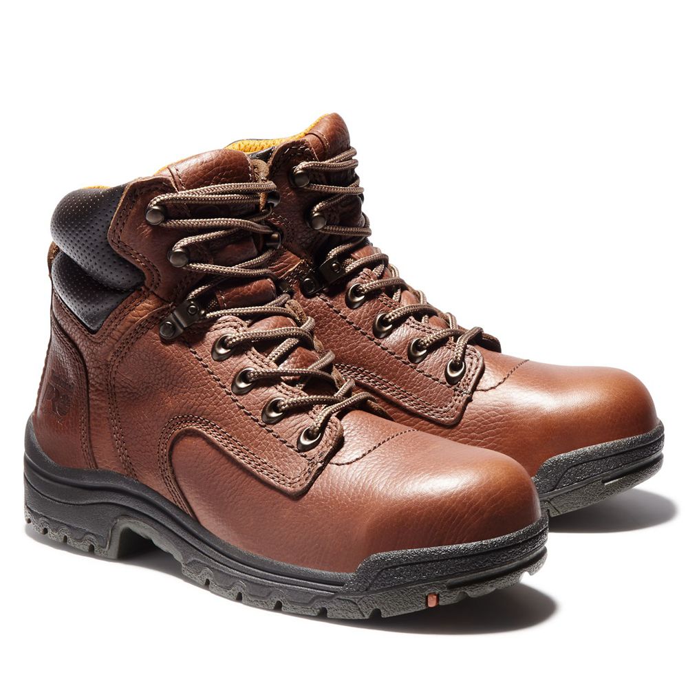 Botas de Trabajo Timberland Mujer Pro® Titan® 6\" Alloy Toe Marrones/Negras - Chile EJL-893407